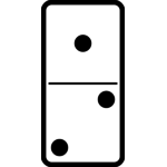 150x150 Vector Clip Art Of Empty Domino Tile Public Domain Vectors