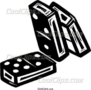 300x295 Dominos Vector Clip Art