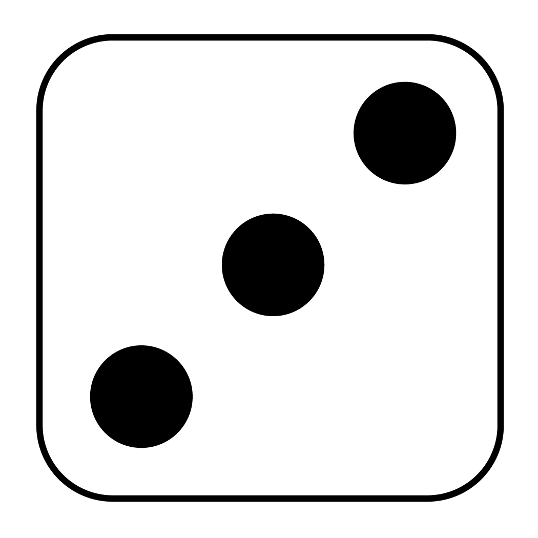 1050x1050 8 Dots Dice Clipart