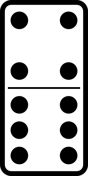 300x600 Domino Set Clip Art Free Vector In Open Office Drawing Svg ( Svg