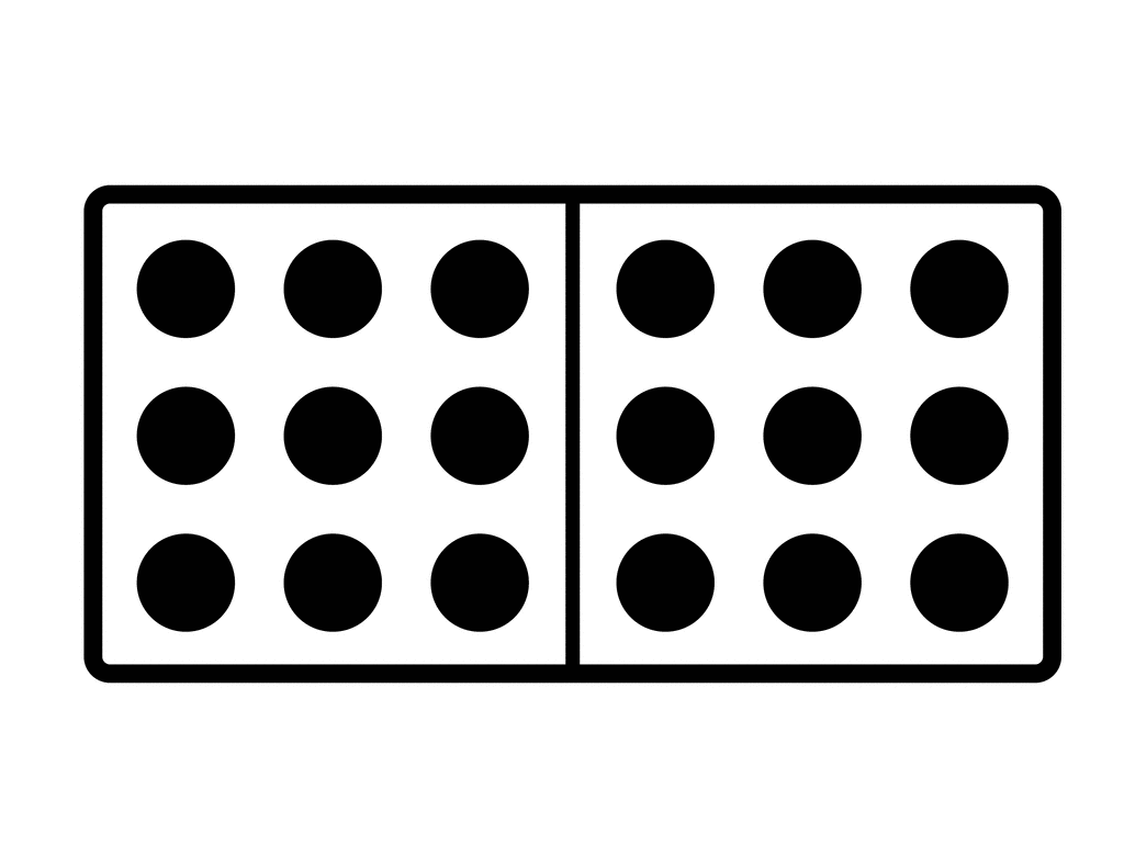 1024x791 Domino With 9 Spots Amp 9 Spots Clipart Etc