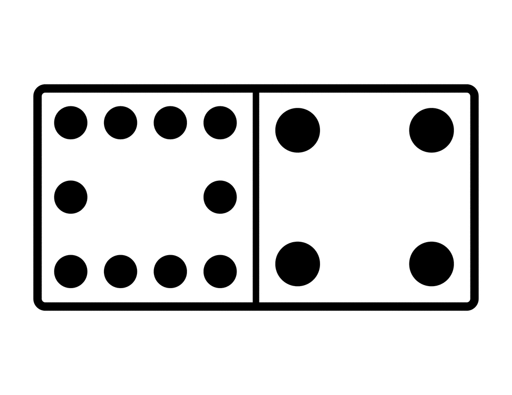1024x791 Domino With 10 Spots Amp 4 Spots Clipart Etc