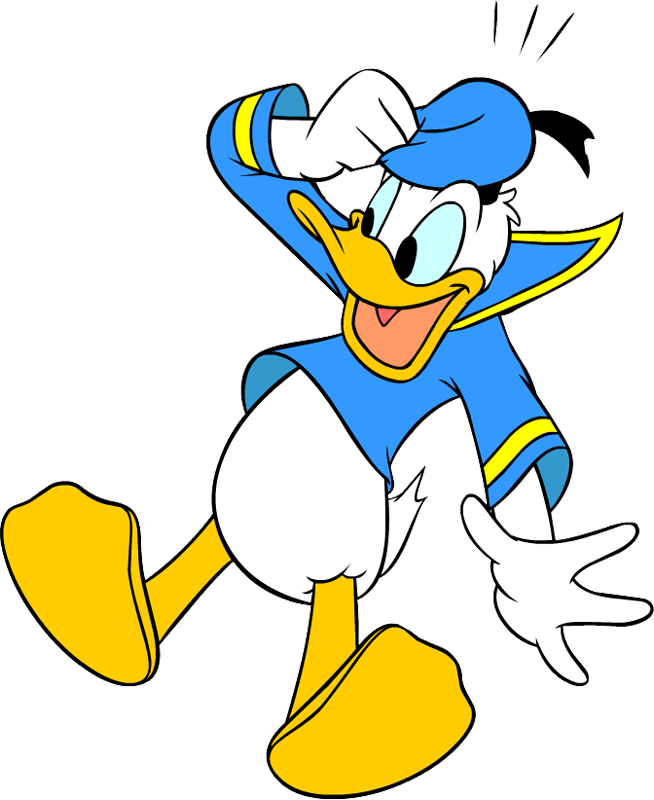 654x800 Donald Duck Clipart