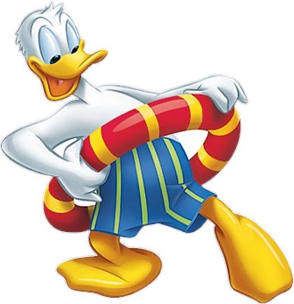 421x435 Donald Duck Clipart Arm Crossed