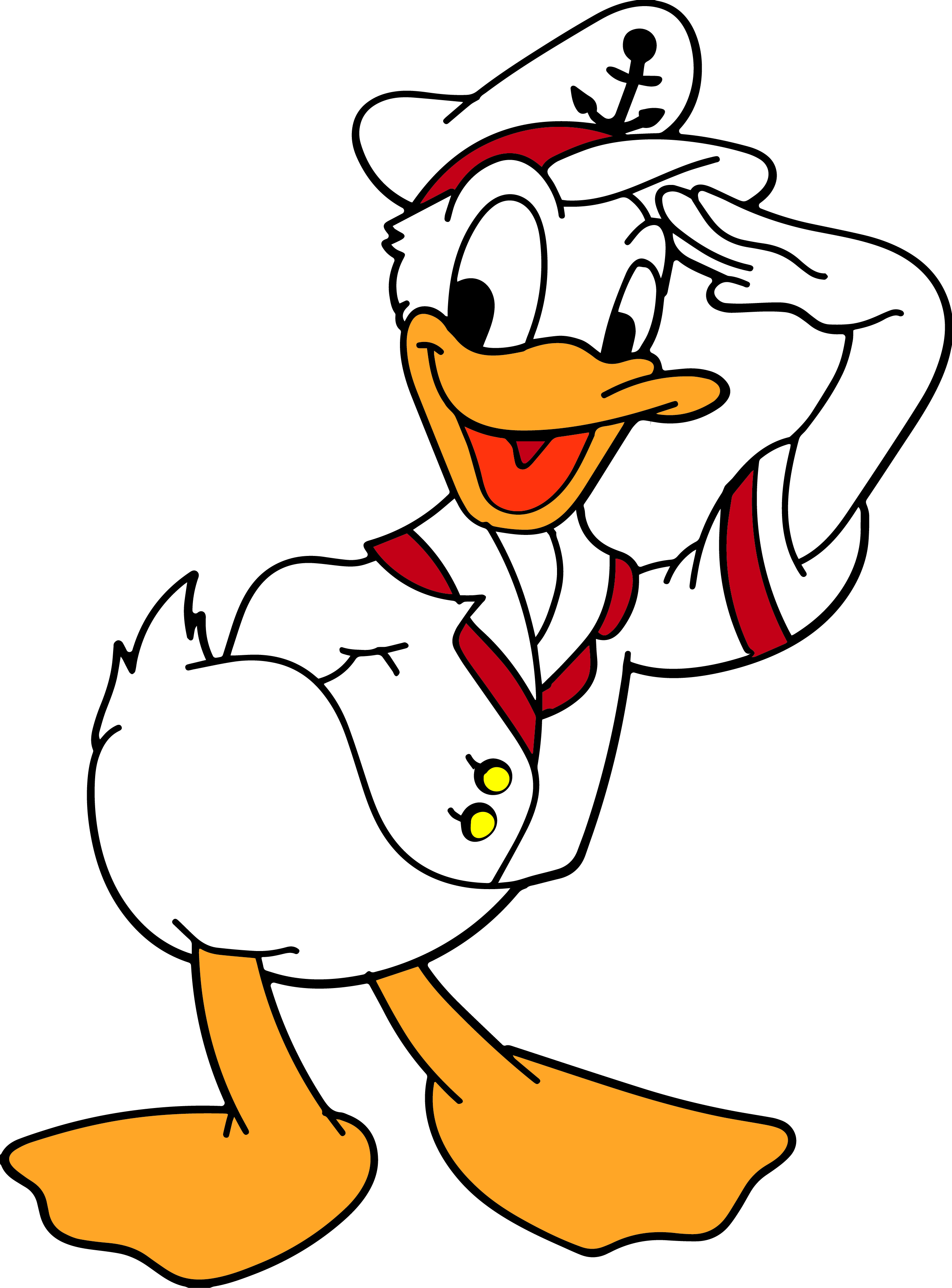 2492x3371 Donald Duck Clipart Sailor