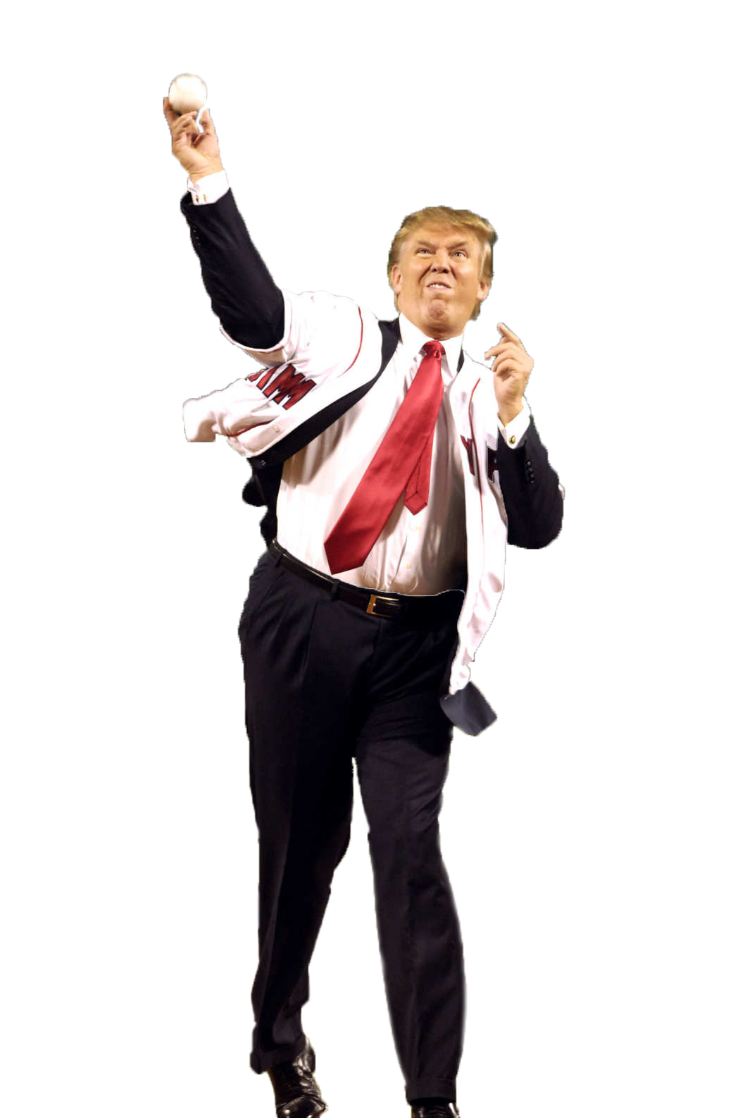 1058x1587 Donald Trump Throwing A First Pitch Cutouts