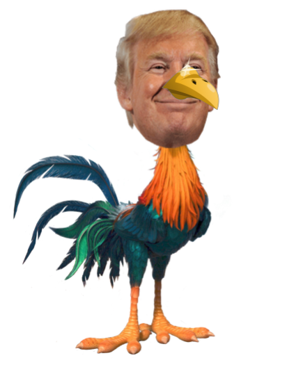 412x528 Donald Trump Is A Chicken By Strangeelephant