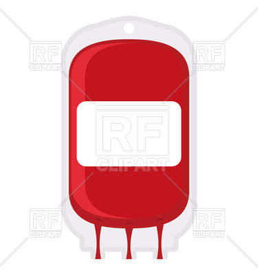 375x400 Blood Donation Bag Royalty Free Vector Clip Art Image