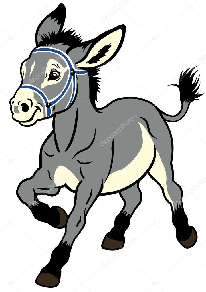 722x1023 Cartoon Donkey Stock Vector Insima