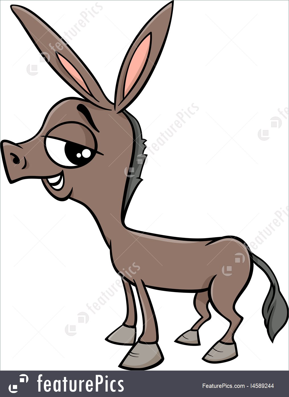 1016x1392 Animals Baby Donkey Cartoon
