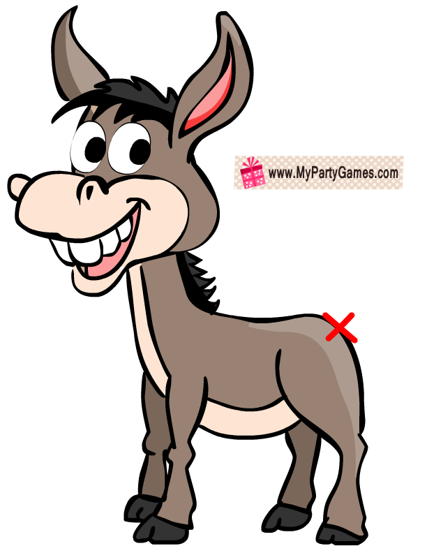 612x792 Donkey Clipart Printable