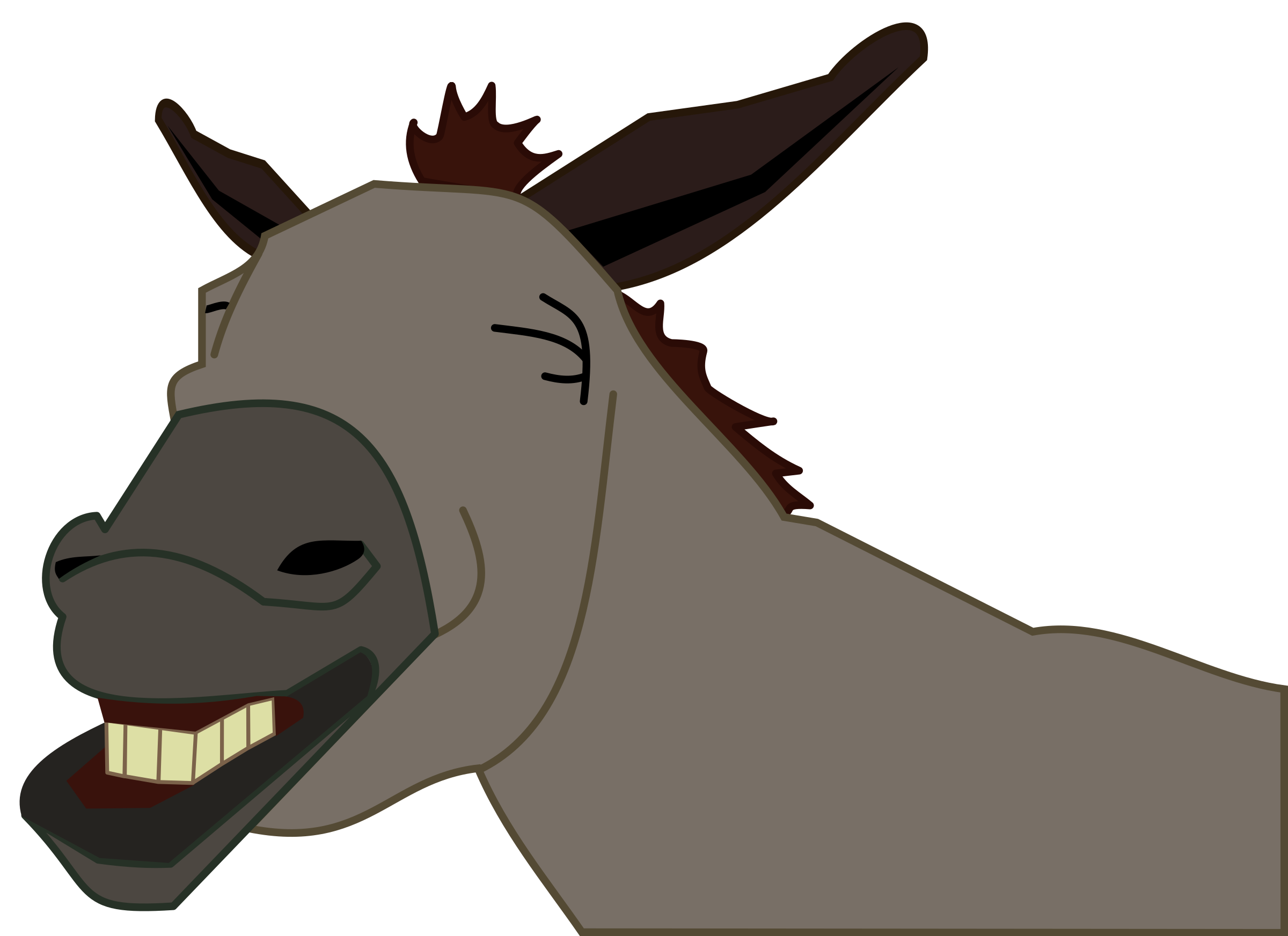 2400x1745 Head Clipart Donkey