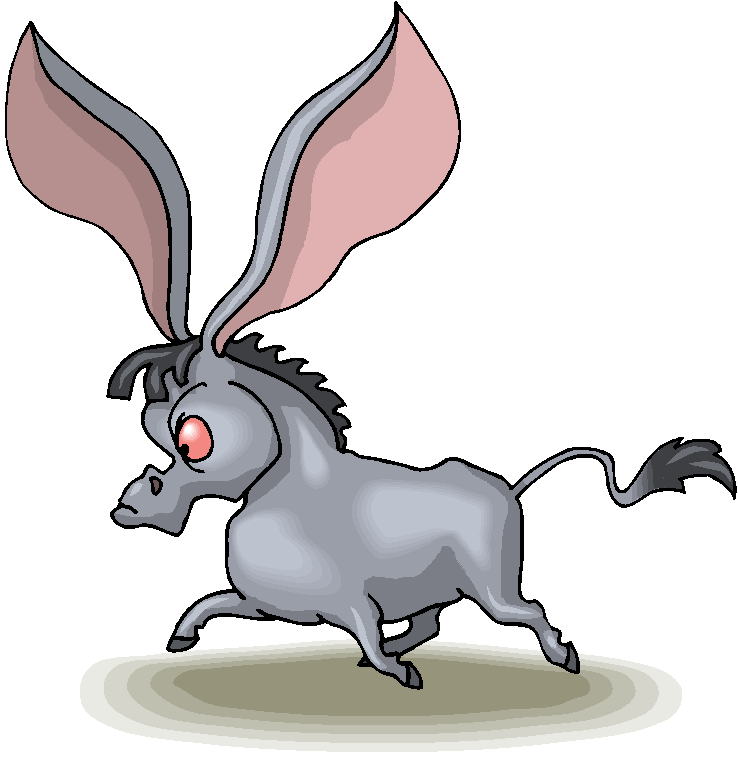 738x759 Clip Art Donkey Clipart Image
