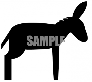 350x312 Royalty Free Donkey Clipart