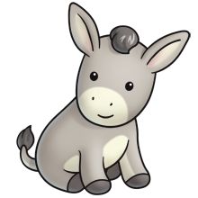 220x220 Ugly Donkey Clipart