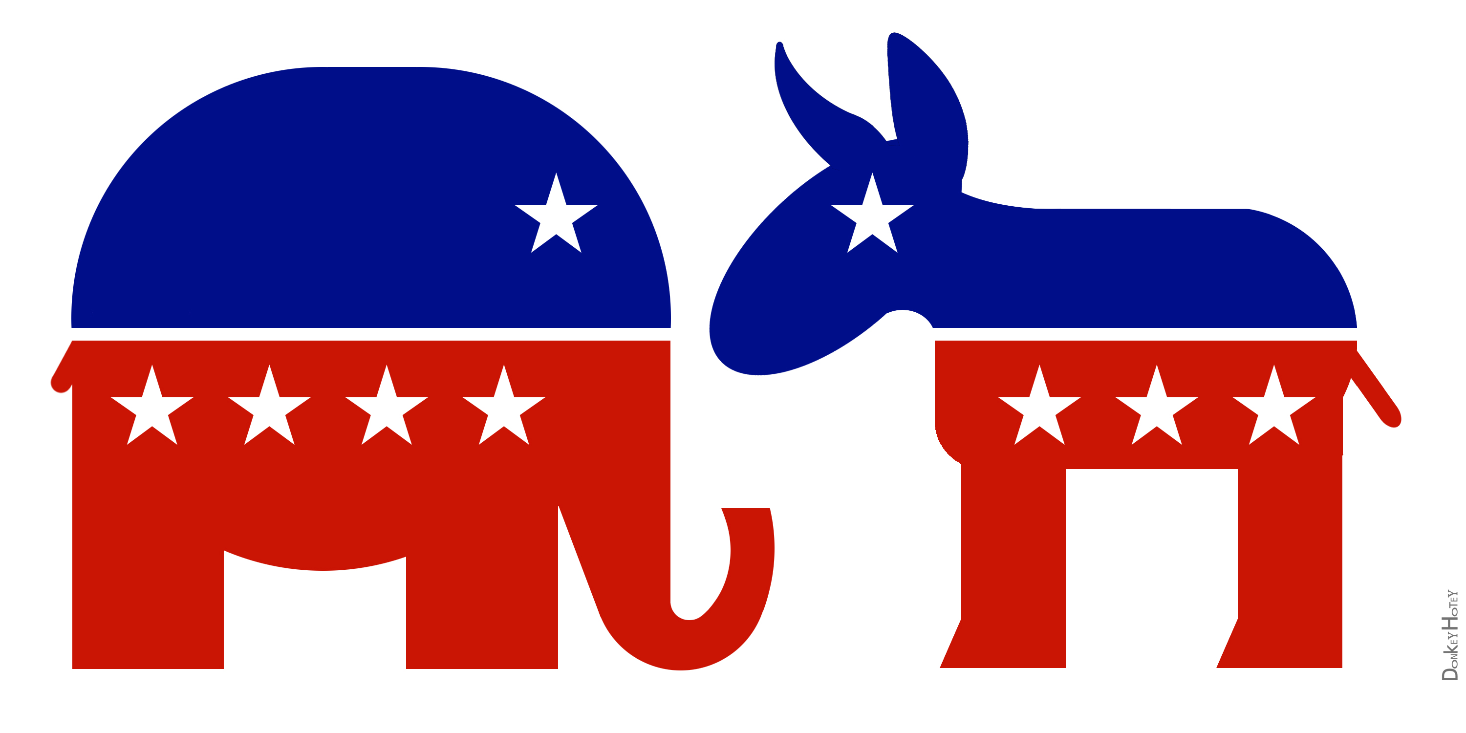 3000x1500 Democrat Donkey Clipart