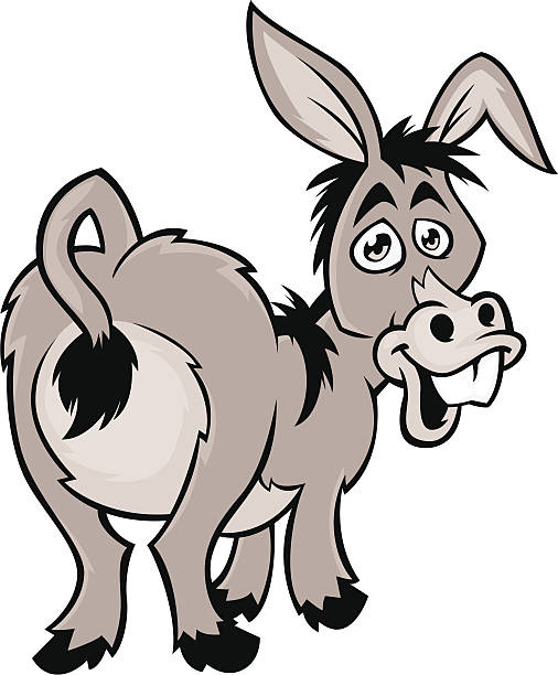 506x612 Donkey Clipart Backside