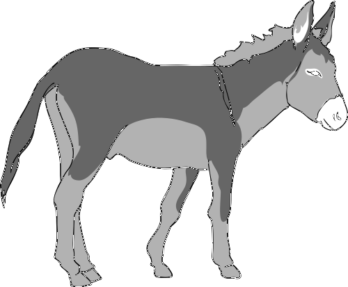 500x413 Donkey Clipart Free Clipart Images Image