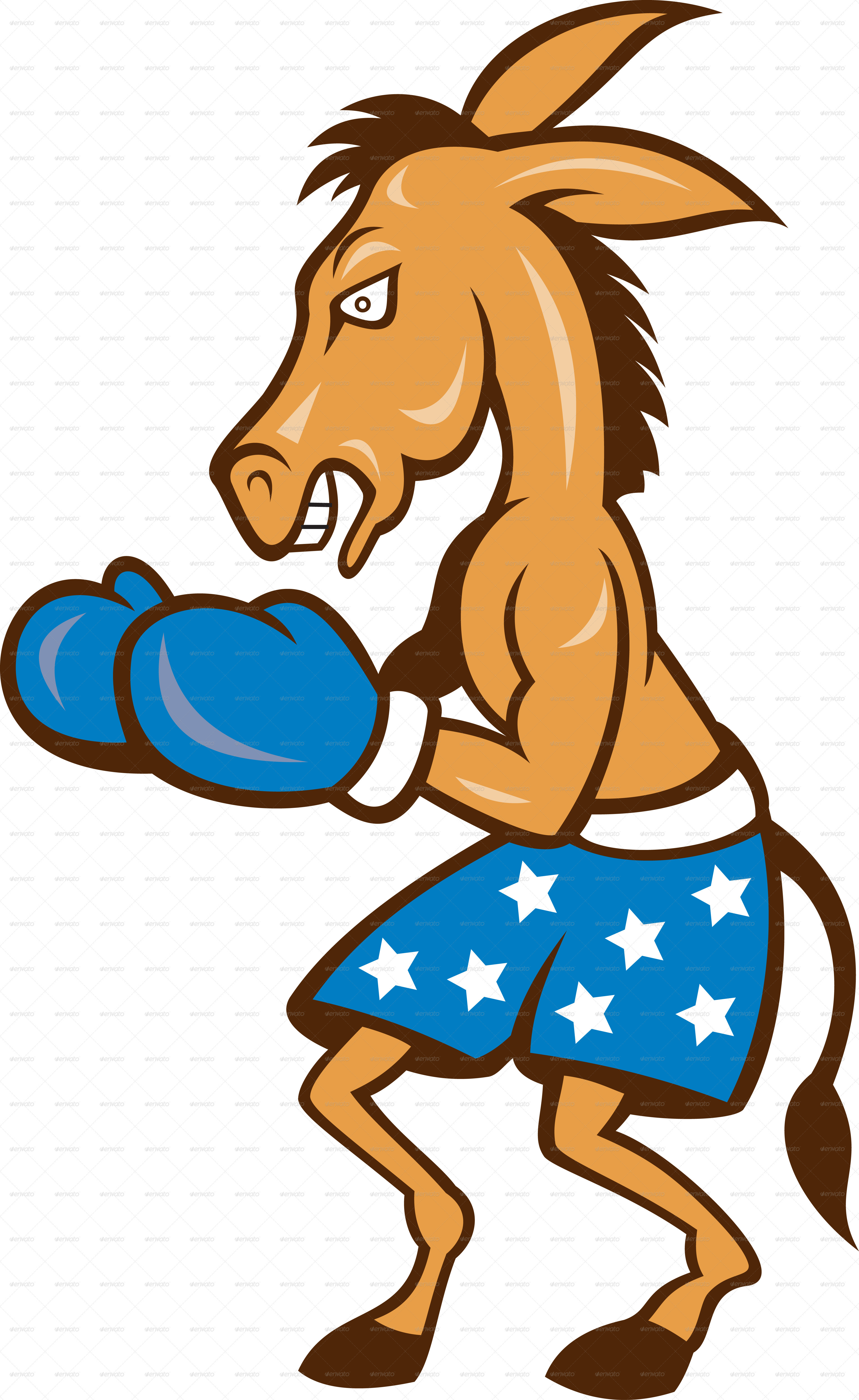 3777x6154 Donkey Jackass Boxing Stance By Patrimonio Graphicriver