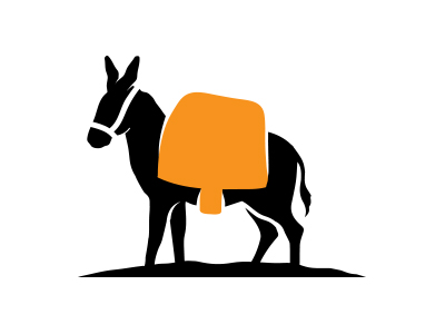 400x300 Donkey Clipart Loaded