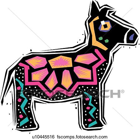 450x449 Clip Art Of Donkey U10445516