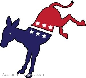 300x271 Clip Art Of The Democratic Symbol Of A Donkey