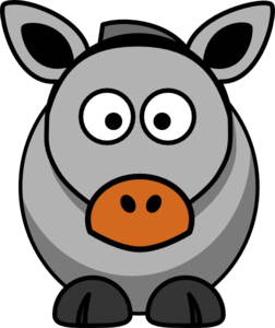 252x300 Donkey Clip Art