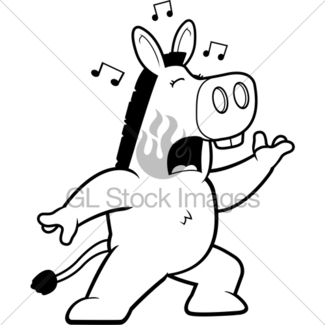 325x325 Donkey Singing Gl Stock Images