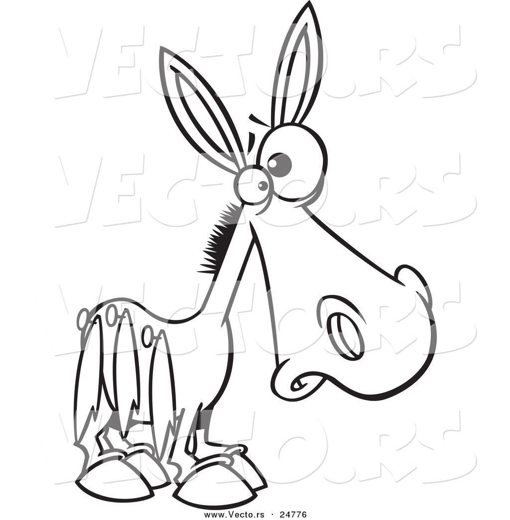 1024x1044 Donkey Clipart Tired