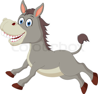 320x309 Donkey Head Cartoon Stock Vector Colourbox