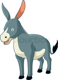 234x320 Funny Donkey Cartoon Stock Vector Colourbox