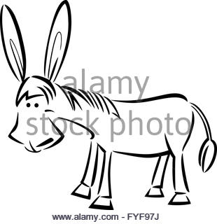 310x320 Animal, Illustration, Farm, Donkey, Funny, Cartoon, Comics, Laugh