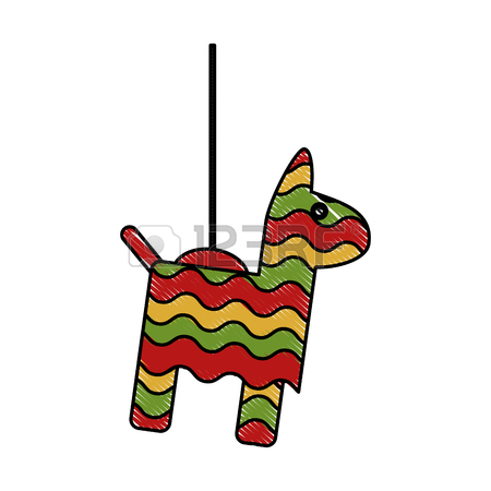 450x450 Donkey Pinata Isolated Icon Vector Illustration Graphic Design