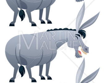 340x270 Donkey Illustration Etsy