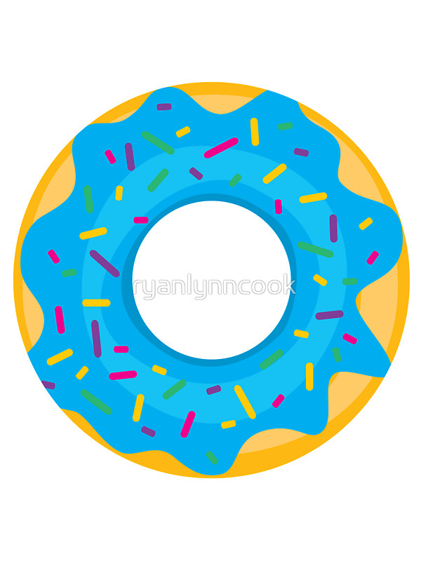 600x800 Doughnut Clipart Blue