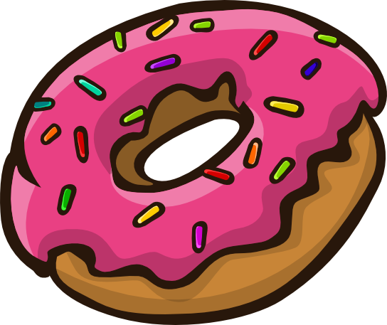 544x457 Free Donut Clip Art
