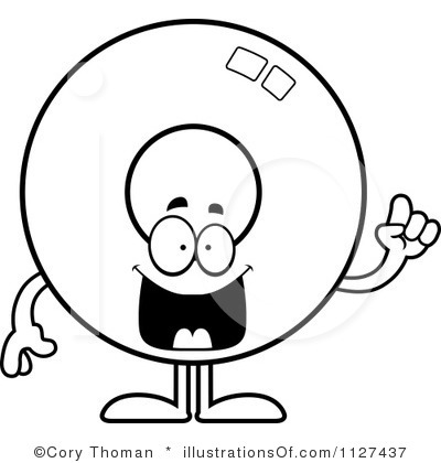 400x420 Donut Clip Art Black And White Clipart Panda