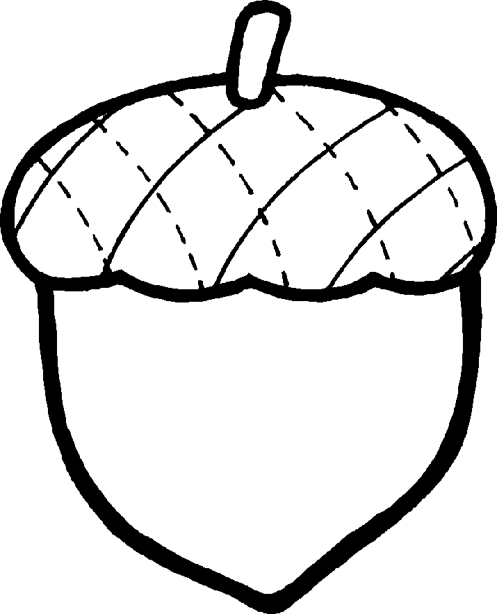 715x883 Black And White Acorn Clip Art Cliparts