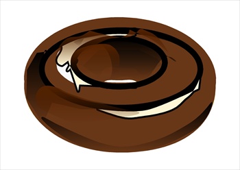 350x248 Donut Clip Art Full Chocolate Clipart
