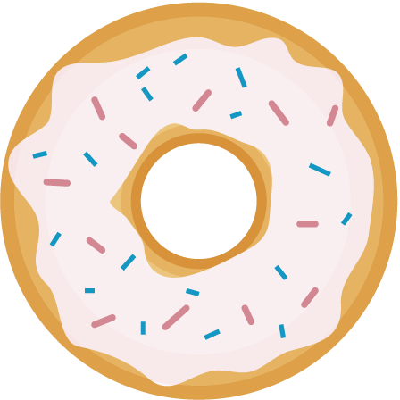 448x448 Doughnut Clipart Simple