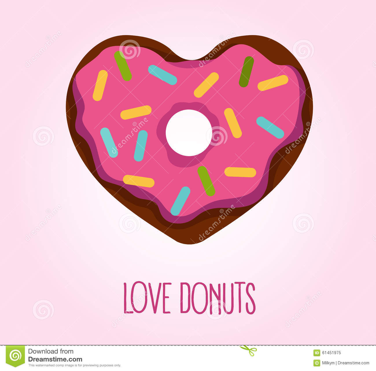 1300x1282 Heart Shaped Clipart Donut