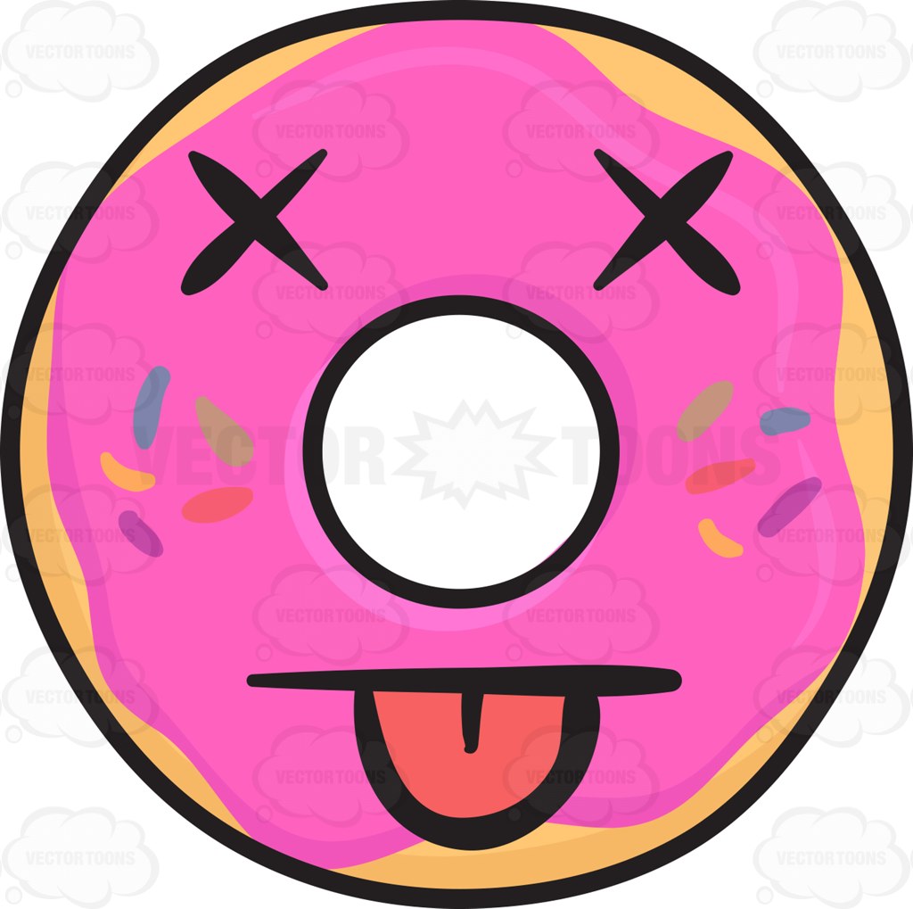 1024x1019 Knocked Out Donut Emoji Donuts