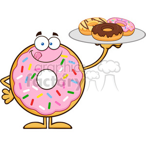 300x300 Royalty Free 8681 Royalty Free Rf Clipart Illustration Donut