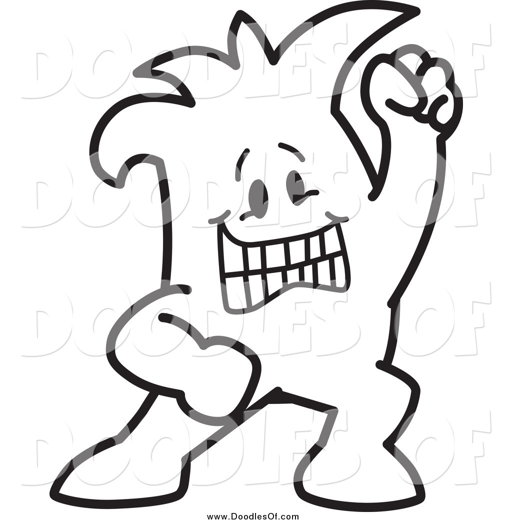 1024x1044 Vector Clipart Of A Ecstatic Doodle Guy By Toons4biz
