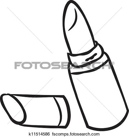 441x470 Clip Art Lipstick Doodle Fotosearch Search Clipart, Illustration