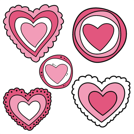 432x432 Doodle Hearts Svg Cutting Files Doodle Cut Files For Scrapbooking
