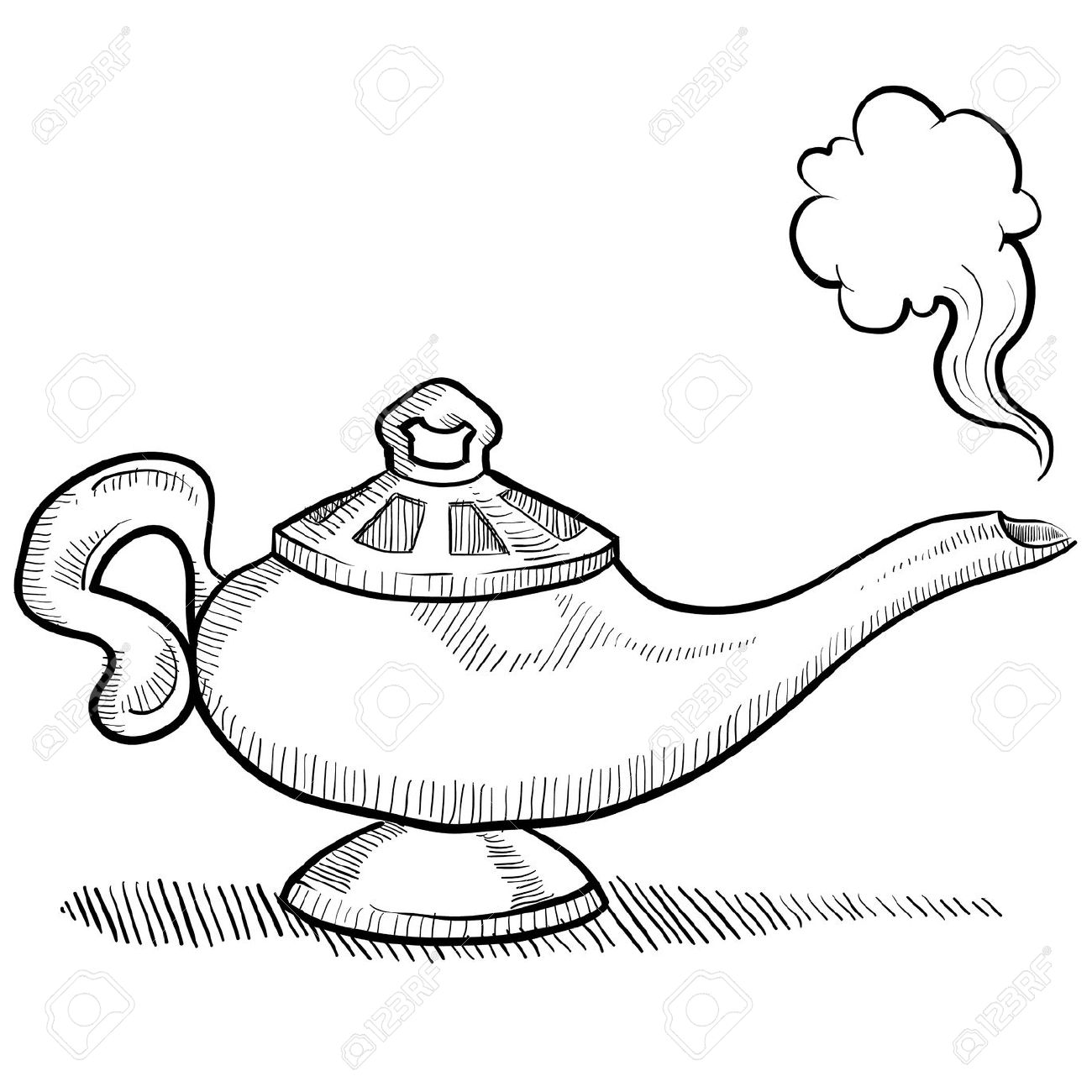 1300x1300 Genie Lamp Clipart Aladdin'S