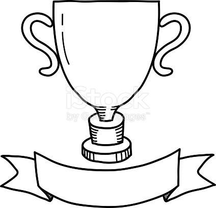 424x407 Trophy Clipart Drawn