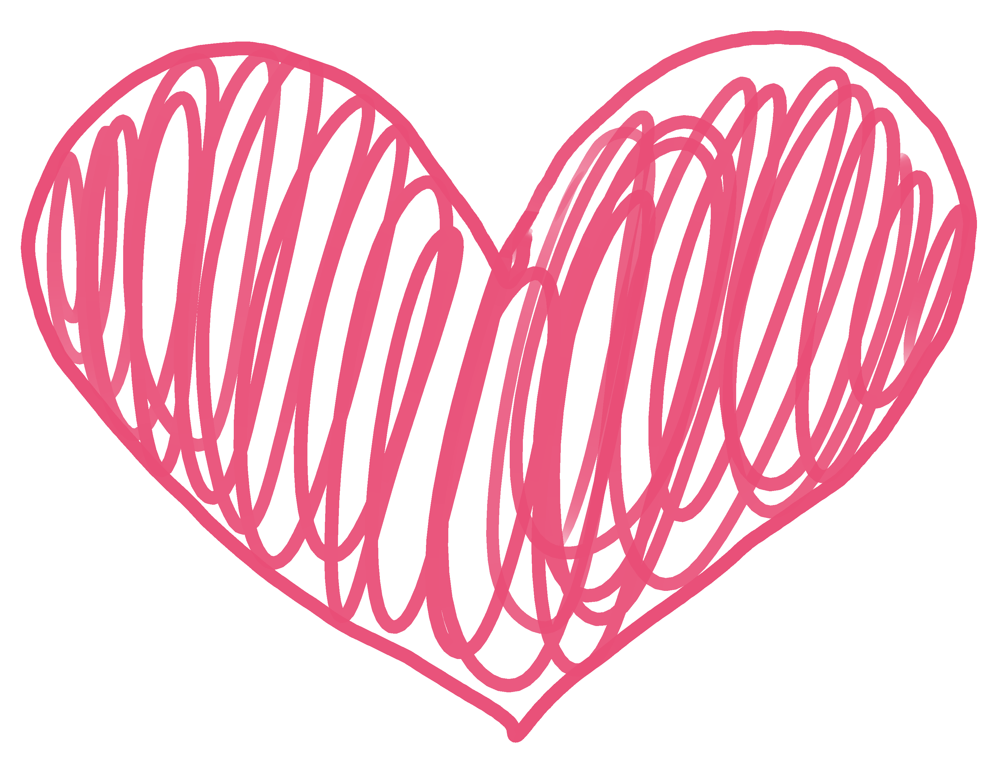 3292x2517 Doodle Heart Clipart
