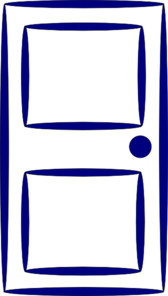 168x296 Door Blue Png, Svg Clip Art For Web